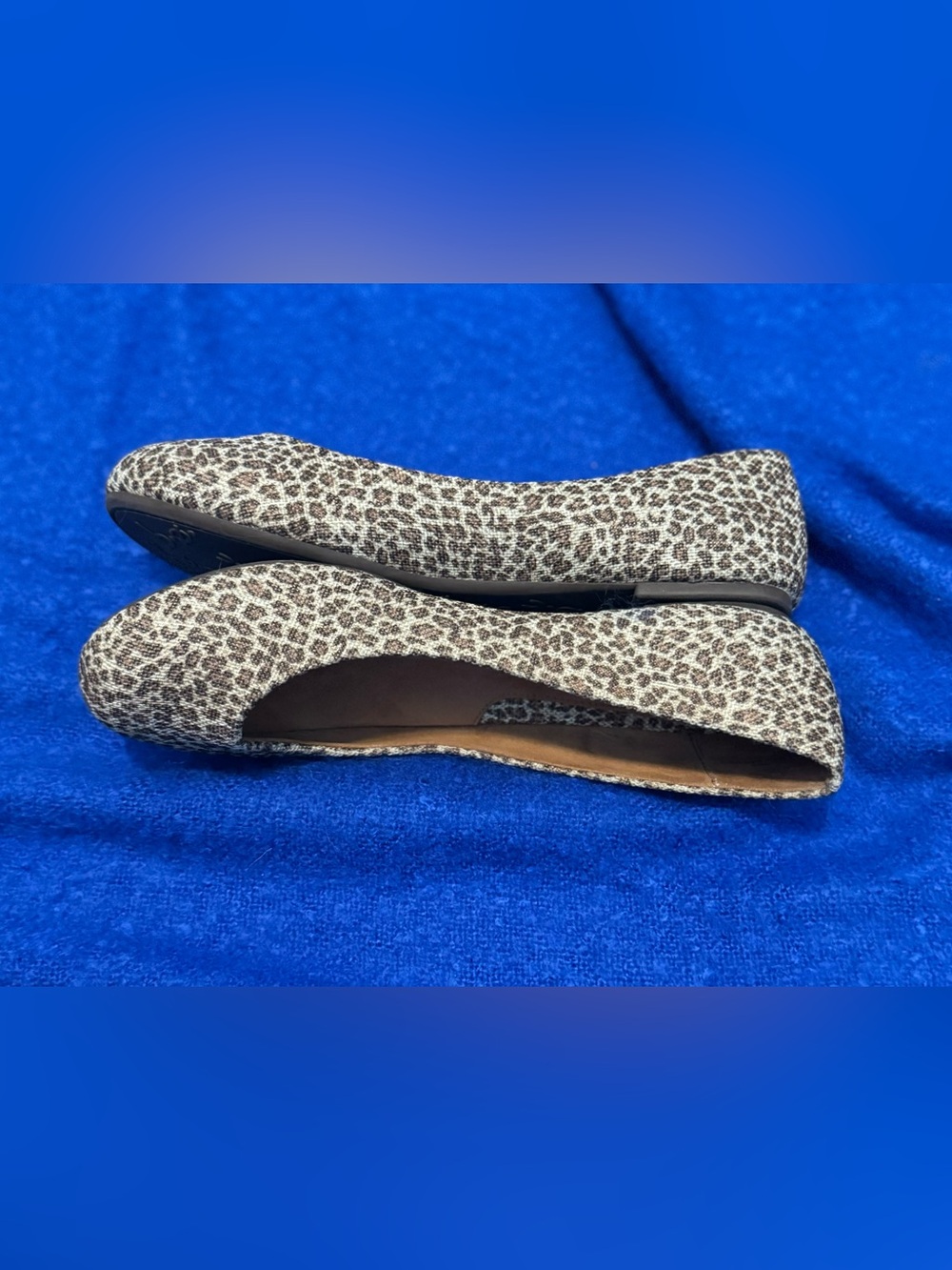 boc Leopard Print Ballet Flats in Brown and Cream - Picture 6 of 10